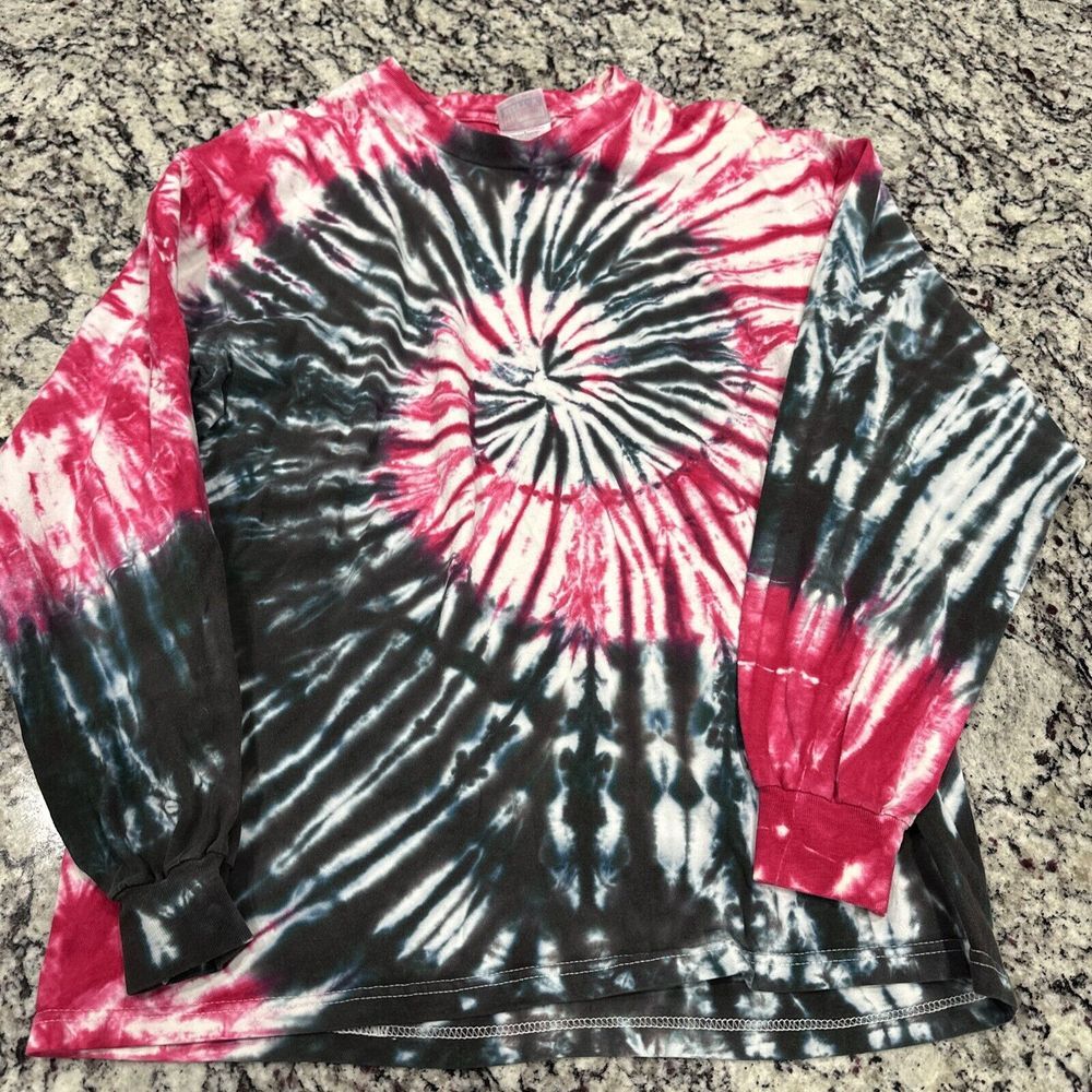 Vintage‎ Hanes Beefy T Shirt Long Sleeve Tie Dye XL 90s